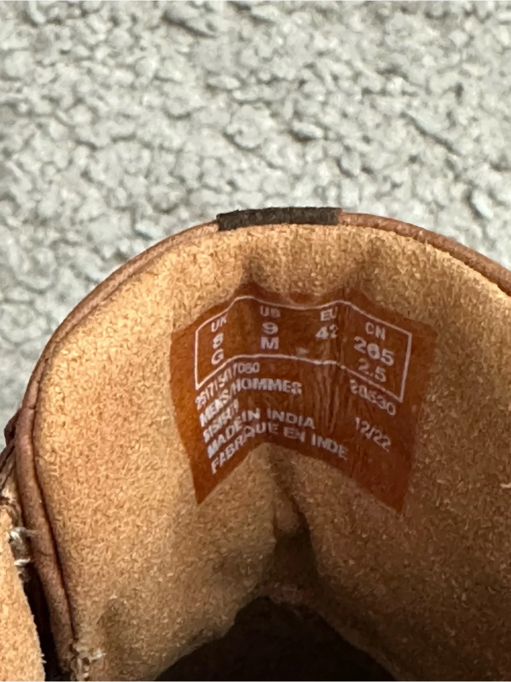 Clarks Gessler Lace-Up Derby Dark tan Leather Mens 9